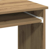 Desk with Shelves Artisan Oak 84x40x78 cm Engineered Wood 860453