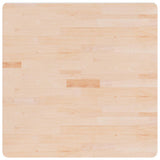 Square Table Top 80x80x4 cm Untreated Solid Wood Oak 342946