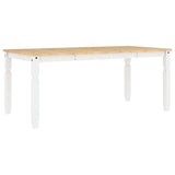 5 Piece Dining Set PANAMA White Solid Wood Pine 3345211