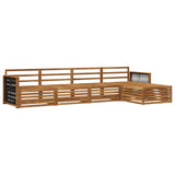 Outdoor Sofa Set 5 pcs Natural Solid Acacia Wood 3383232