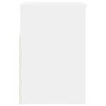 Shoe Bench White 60x30x45 cm Engineered Wood 808738