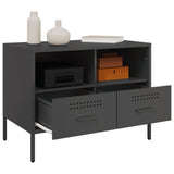 TV Cabinet Black 68x39x50.5 cm Steel 843042