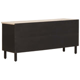 TV Cabinet White Wash Finish 100 x 33 x 46 cm Solid Mango Wood 4017880