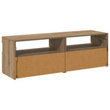 TV Cabinets with LED Lights 2 pcs Artisan Oak Engineered Wood 856312