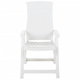 Garden Chair Set of 2 White Plastic Standard 48760