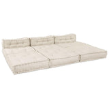 Modular Sofa 4 pcs Cream Fabric 3315064