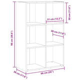 Book Cabinet/Sideboard Old Wood 66x30x98 cm Engineered Wood 855826