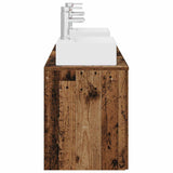 Bathroom Cabinet Set 3 pcs Old Wood 49.5 x 41 x 62.5 cm 3405841