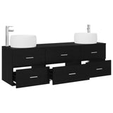 Bathroom Furniture Set 3 pcs Black 49.5 x 44.5 x 66 cm 3405916