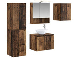 Bathroom Cabinet Set 5 pcs Old Wood 50 x 14.5 x 70 cm 3407301