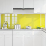 Kitchen Backsplash 2 pcs Yellow 90 x 60 cm Tempered Glass 3415478