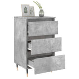 Bedside Cabinets 2 pcs Concrete Grey 40x35x69 cm Engineered Wood 826917