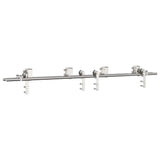 Sliding Door Hardware Kit 183 cm Stainless Steel Silver 3295765