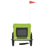 Pet Bike Trailer Green and Black Oxford Fabric and Iron 93927