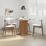 ZNTS Dining Table Artisan Oak 80x80x75 cm Engineered Wood 855811