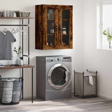 Wall Mounted Cabinet Smoked Oak 69.5x34x90 cm Engineered Wood 834991