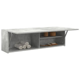 Bathroom Wall Cabinet Concrete Grey 100x25x30 cm Engineered Wood 860097