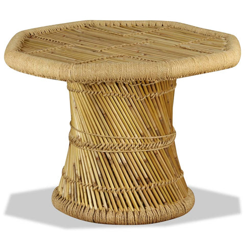 Coffee Table Bamboo Octagon 60x60x45 cm 244219
