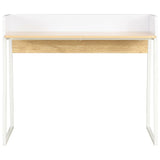 Desk White and Oak 90x60x88 cm 20265