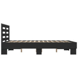 Bed Frame without Mattress Black 140x190 cm 3280112