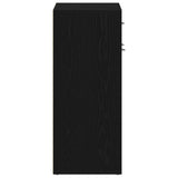 Shoe Rack with Drawer Black Oak 60 x 35 x 84 cm Engineered Wood 862463