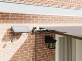 Retractable Awning Light Grey 400 x 300 cm Fabric and Aluminium 3330644