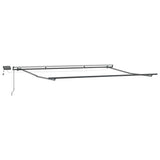 Manual Retractable Awning with LEDs Anthracite&White 400x300 cm 3310231