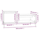 Coffee Table Grey Sonoma 100x50x45 cm Engineered Wood 821138