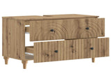 Bathroom Sink Cabinet ALKMAAR Artisan Oak 82 x 41x 59 cm 896144