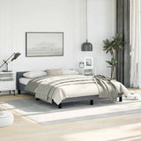 Bed Frame without Mattress Dark Grey Full Velvet 347604
