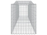 Arched Gabion Baskets 20 pcs 400x50x80/100 cm Galvanised Iron 3145953