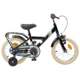 Kids Bike 14 Inches for 3-5 Years Old Black 42009484
