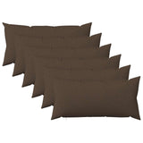 Cushion with Pillow HEERLEN 6 pcs Taupe Fabric 925264