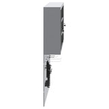 Tool Cabinet Set with Shelf 6 pcs Black Powder-Coated Steel 3321408