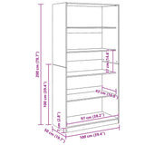 Wardrobe Artisian Oak 100x50x200 cm Engineered Wood 3307737