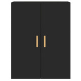 Wall Mounted Cabinets 2 pcs Black Engineered Wood 3197874