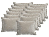 Cushion Cover 12 pcs HOUTEN Light Grey 45 x 45 cm 918687