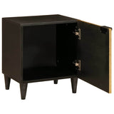 Bedside Cabinet 2 pcs Black and Gold 40 x 33.5 x 46 cm 4017825