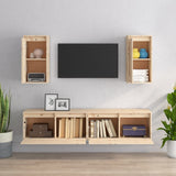 TV Cabinets 4 pcs Solid Wood Pine 3100169