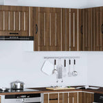 ZNTS Kitchen Wall Cabinet Lucca Brown Oak Engineered Wood 853811