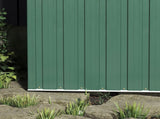 5 x 3ft Garden Storage Shed with Sliding Door and Sloped Roof Outdoor Equipment Tool, Green T3398P315868