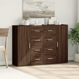 Sideboards 2 pcs Brown Oak 60x31x84 cm Engineered Wood 3276594