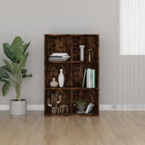 Book Cabinet/Sideboard Smoked Oak 66x30x98 cm Engineered Wood 815294