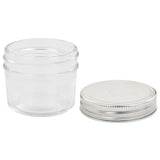Glass Jam Jars with Silver Lids 24 pcs 110 ml 50792