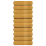 Shower Towels "FROGN" 10 pcs Gold 70x140 cm 360 gsm 136811