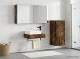Bathroom Furniture Set 4 pcs Smoked Oak 3407403