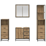 Bathroom Furniture Set 4 pcs Artisan Oak Engineered Wood 3402330