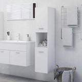 Bathroom Cabinet White 30x30x130 cm Engineered Wood 804997