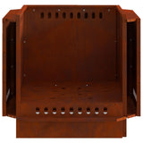 Smokeless Fire Pit Brown 58 x 58 x 51 cm Weathering Steel 858975