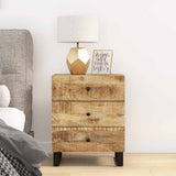 Bedside Cabinet 50x33x62 cm Solid Wood Mango&Engineered Wood 350660